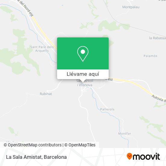 Mapa La Sala Amistat