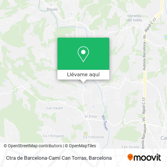 Mapa Ctra de Barcelona-Camí Can Torras