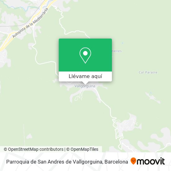 Mapa Parroquia de San Andres de Vallgorguina