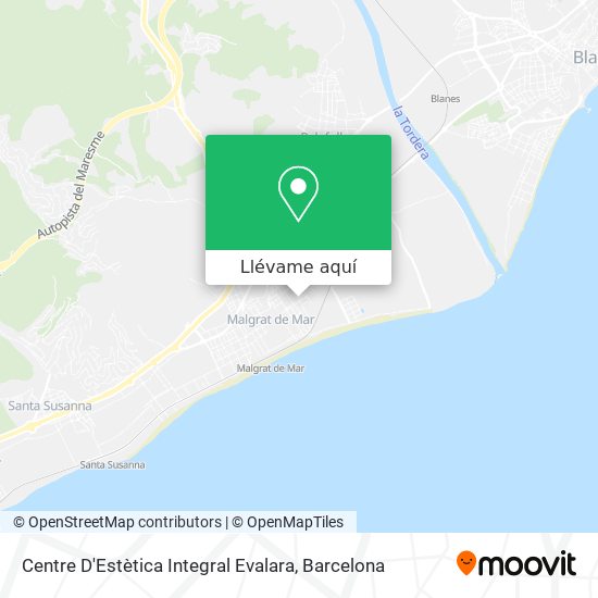 Mapa Centre D'Estètica Integral Evalara
