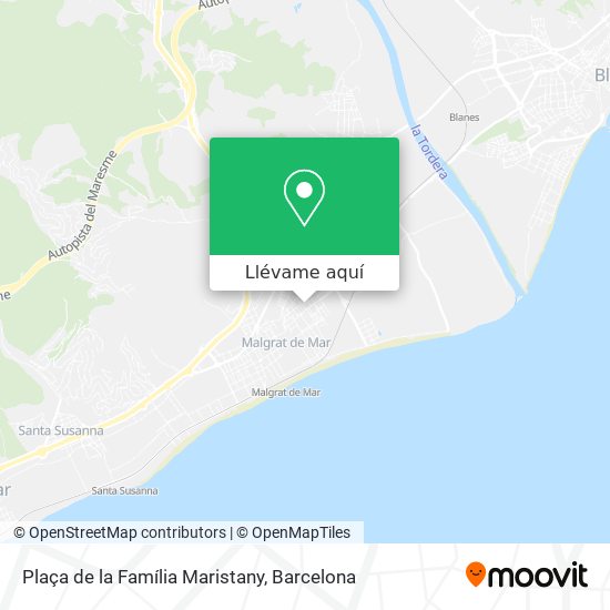 Mapa Plaça de la Família Maristany