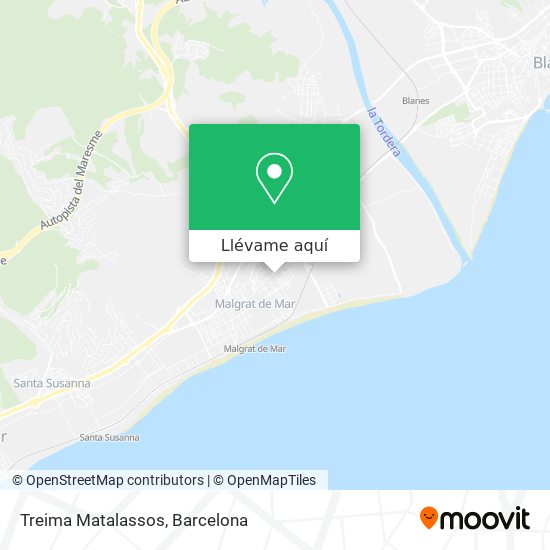 Mapa Treima Matalassos