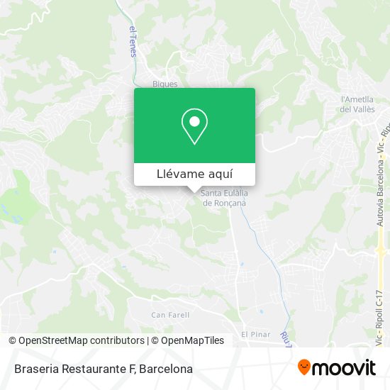 Mapa Braseria Restaurante F