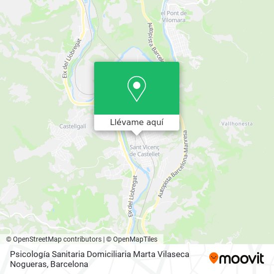 Mapa Psicología Sanitaria Domiciliaria Marta Vilaseca Nogueras