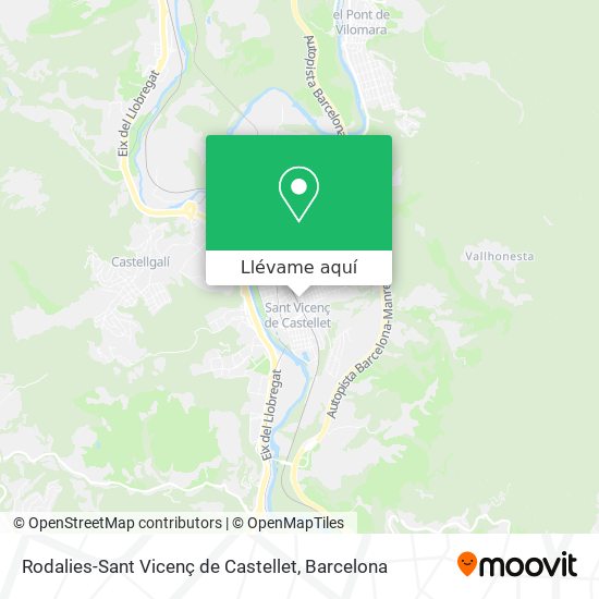Mapa Rodalies-Sant Vicenç de Castellet