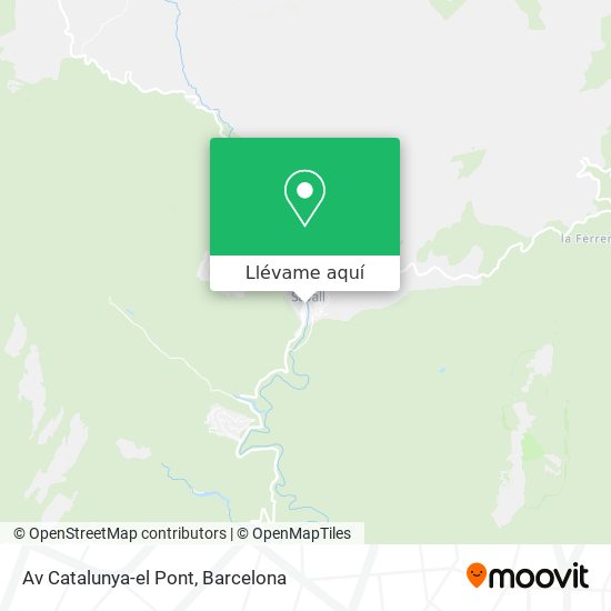 Mapa Av Catalunya-el Pont