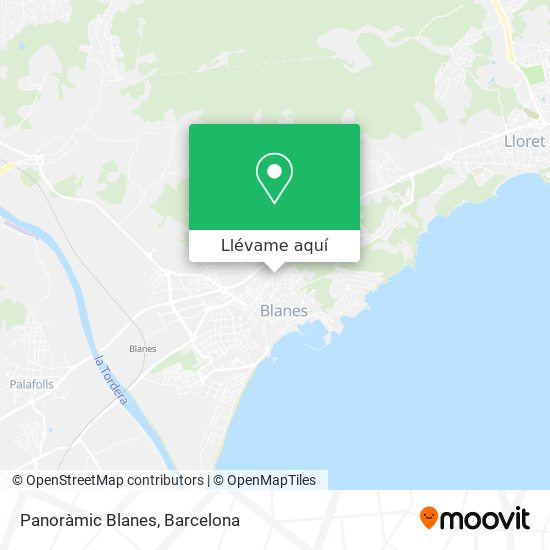 Mapa Panoràmic Blanes