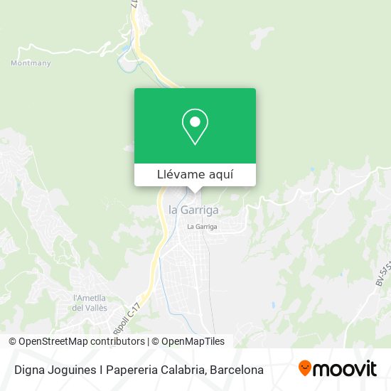 Mapa Digna Joguines I Papereria Calabria