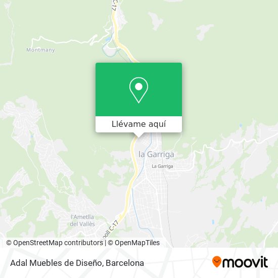 Mapa Adal Muebles de Diseño
