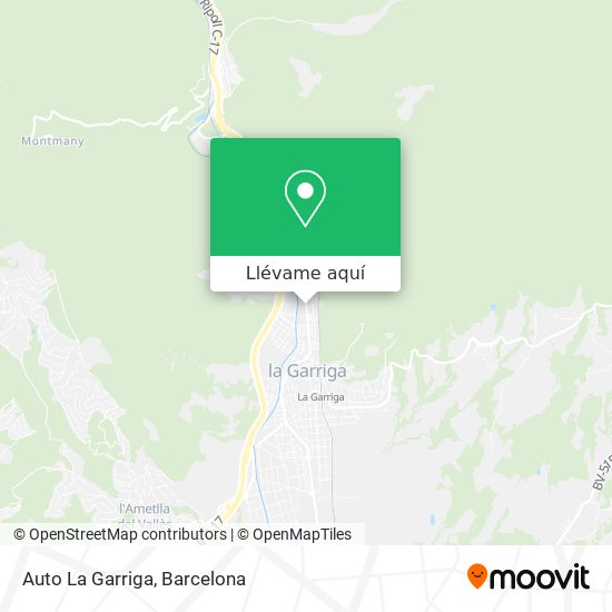 Mapa Auto La Garriga