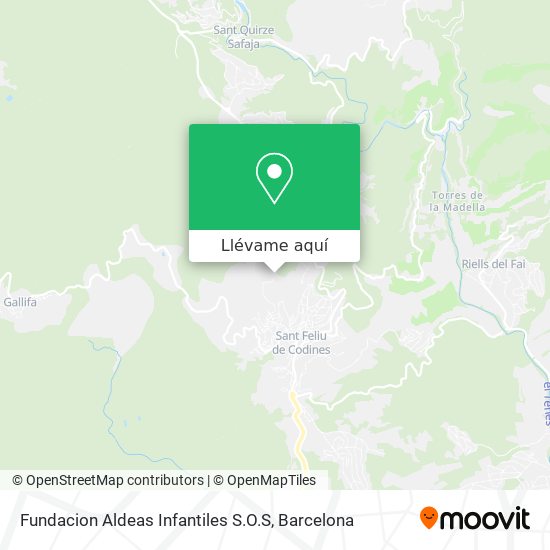 Mapa Fundacion Aldeas Infantiles S.O.S