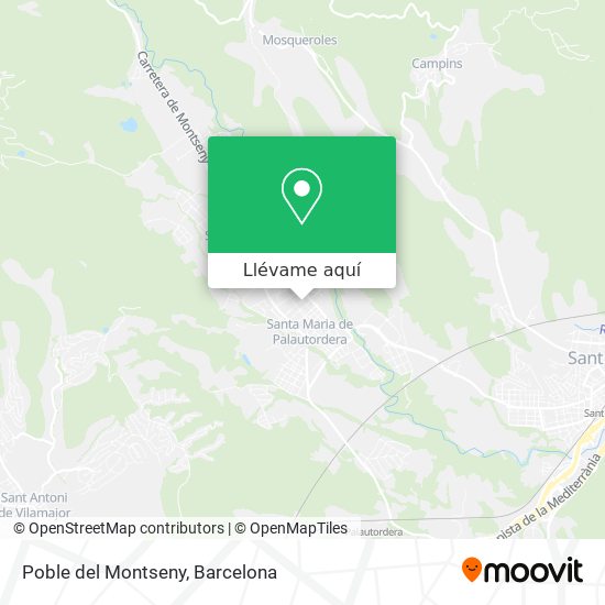 Mapa Poble del Montseny