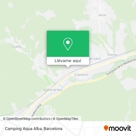 Mapa Camping Aqua Alba