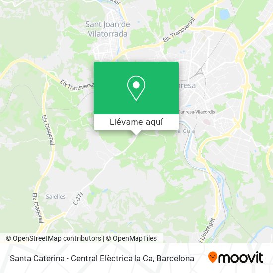 Mapa Santa Caterina - Central Elèctrica la Ca