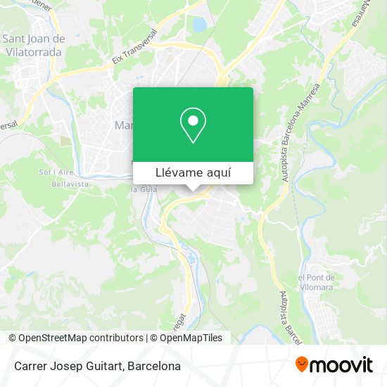 Mapa Carrer Josep Guitart