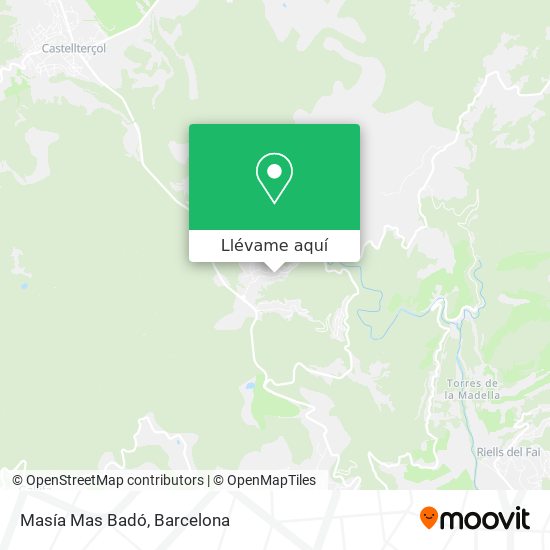 Mapa Masía Mas Badó