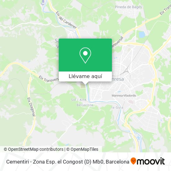 Mapa Cementiri - Zona Esp. el Congost (D) Mb0