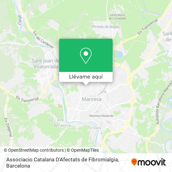 Mapa Associacio Catalana D'Afectats de Fibromialgia