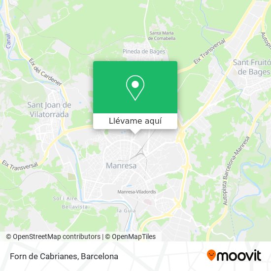 Mapa Forn de Cabrianes