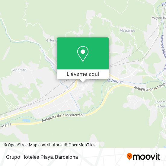 Mapa Grupo Hoteles Playa