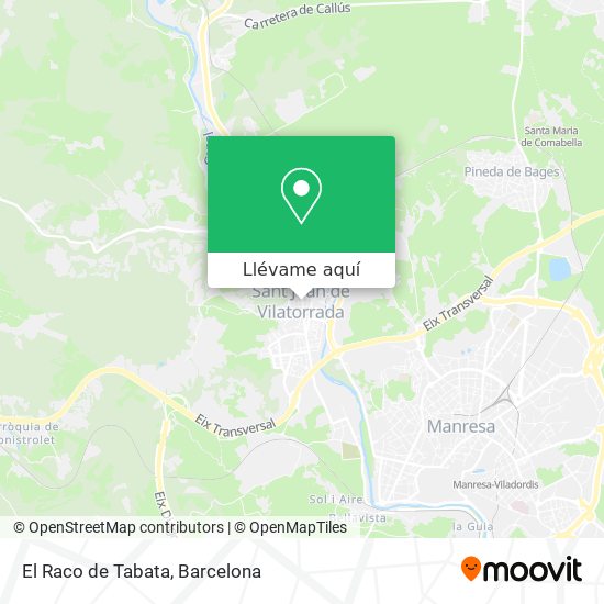 Mapa El Raco de Tabata