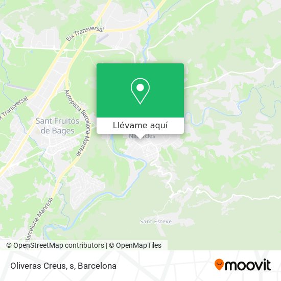 Mapa Oliveras Creus, s