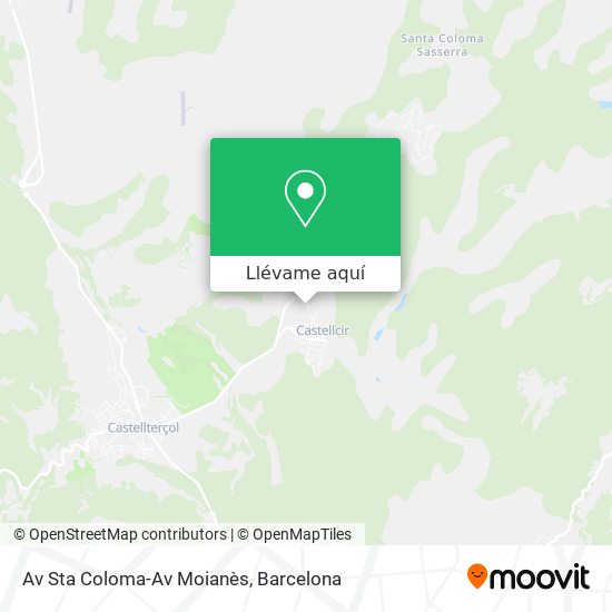 Mapa Av Sta Coloma-Av Moianès