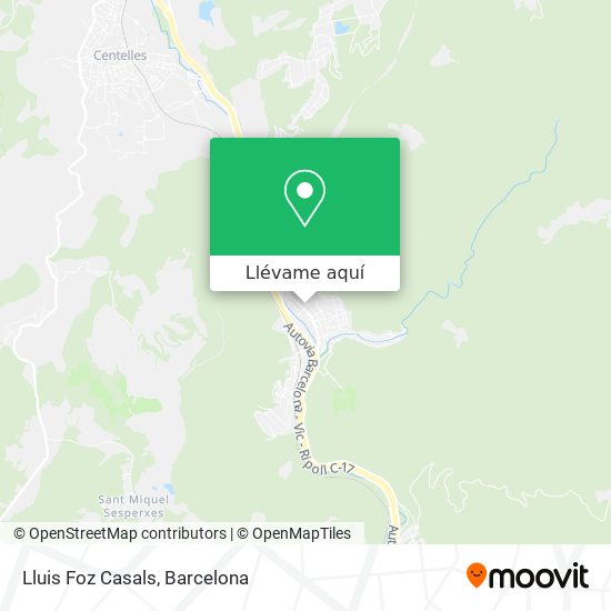 Mapa Lluis Foz Casals