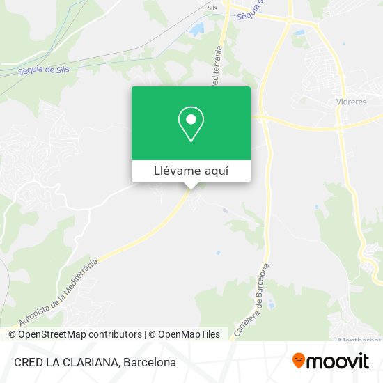 Mapa CRED LA CLARIANA