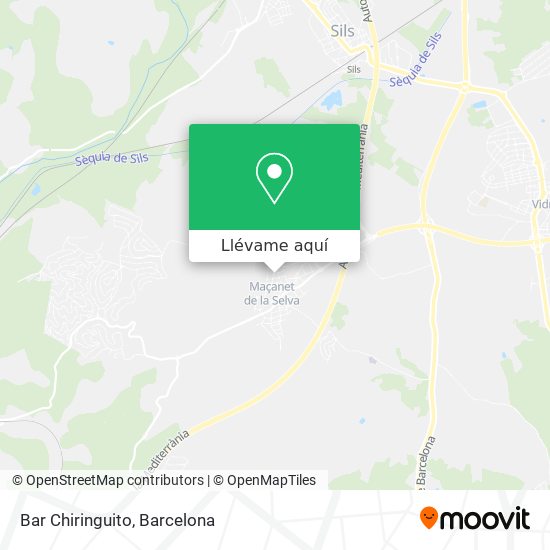 Mapa Bar Chiringuito