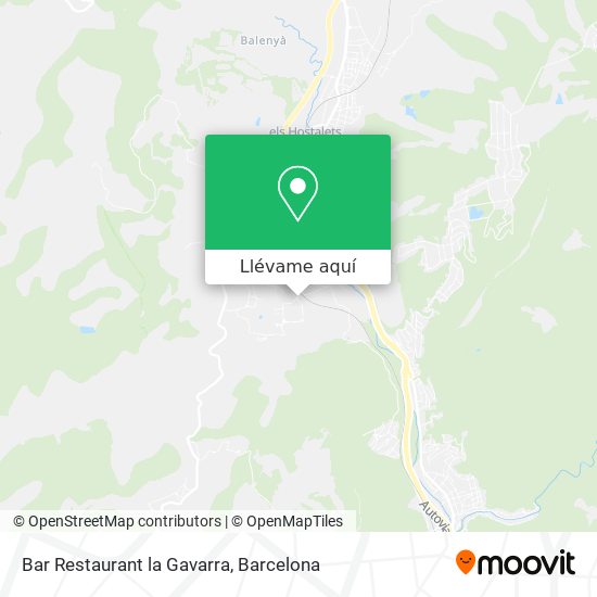 Mapa Bar Restaurant la Gavarra