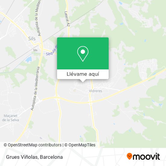 Mapa Grues Viñolas
