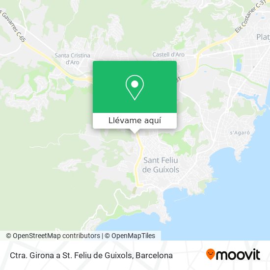 Mapa Ctra. Girona a St. Feliu de Guixols