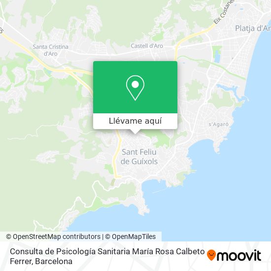 Mapa Consulta de Psicología Sanitaria María Rosa Calbeto Ferrer