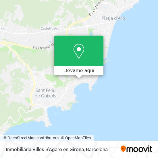 Mapa Inmobiliaria Villes S'Agaro en Girona