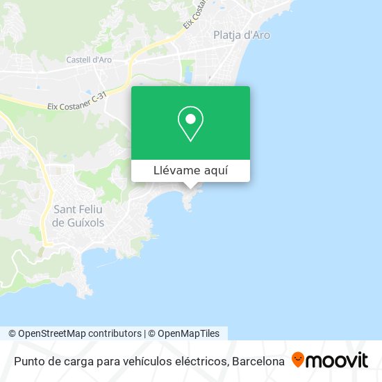 Mapa Punto de carga para vehículos eléctricos