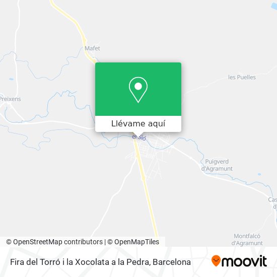 Mapa Fira del Torró i la Xocolata a la Pedra