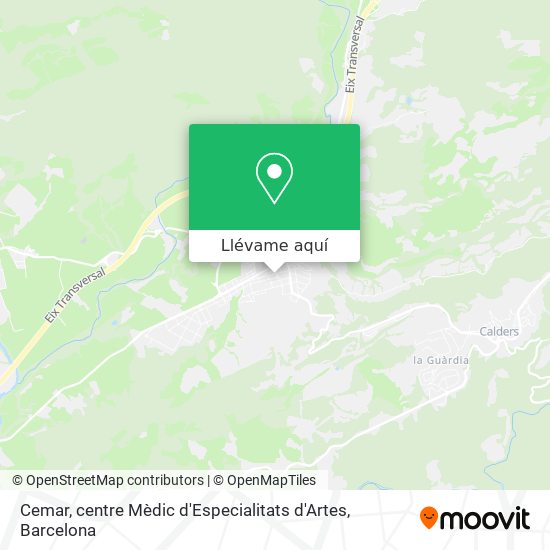Mapa Cemar, centre Mèdic d'Especialitats d'Artes