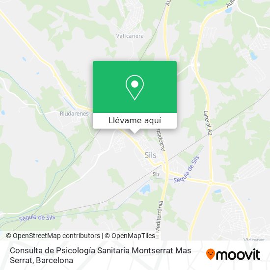 Mapa Consulta de Psicología Sanitaria Montserrat Mas Serrat