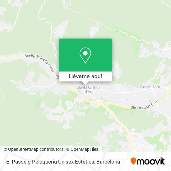 Mapa El Passeig Peluqueria Unisex Estetica