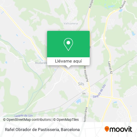 Mapa Rafel Obrador de Pastisseria