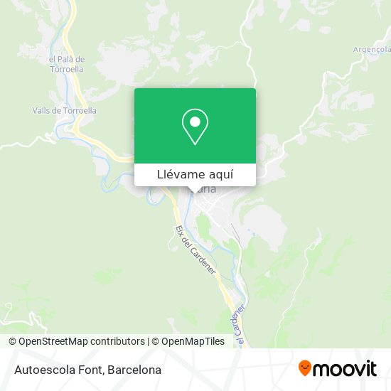 Mapa Autoescola Font