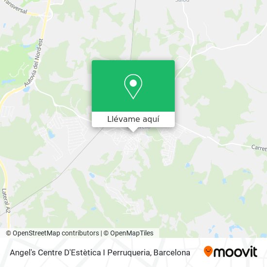 Mapa Angel's Centre D'Estètica I Perruqueria