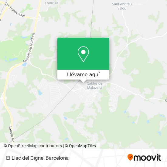 Mapa El Llac del Cigne