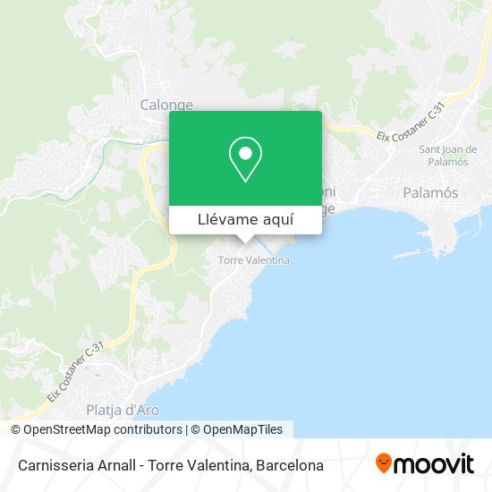 Mapa Carnisseria Arnall - Torre Valentina