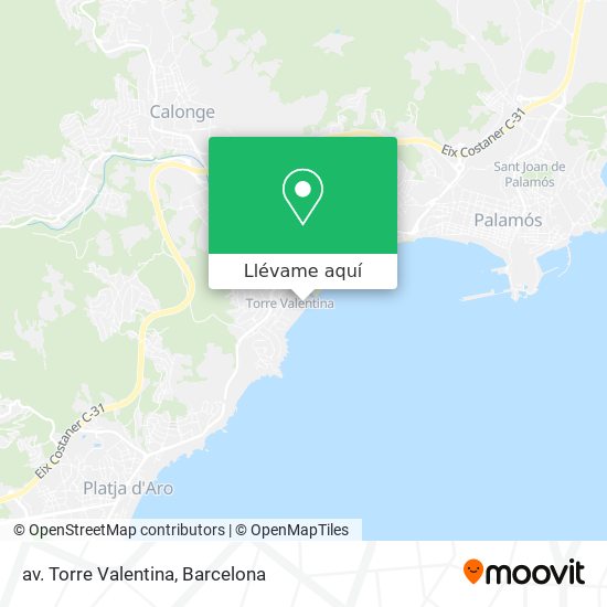 Mapa av. Torre Valentina