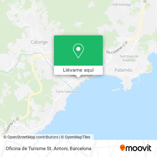 Mapa Oficina de Turisme St. Antoni