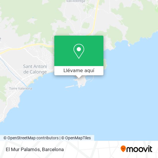 Mapa El Mur Palamós