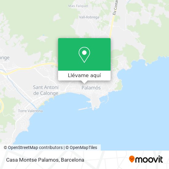 Mapa Casa Montse Palamos
