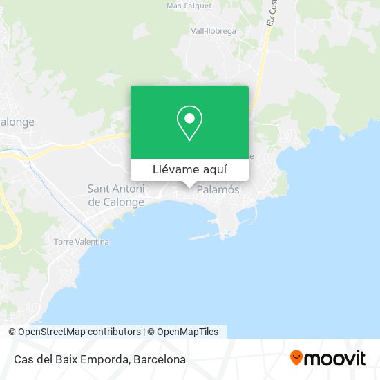 Mapa Cas del Baix Emporda
